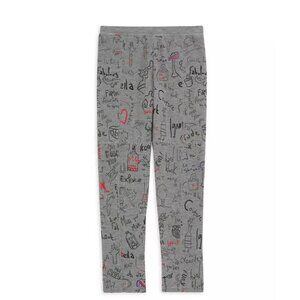 Disney X Chaser Cruella Girls Knit Pants Pull On Leggings Size 6 NWT soft knit